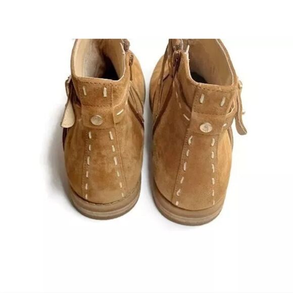 Hush puppies size 7 genuine suede leather ankle boots worry free suede - Picture 7 of 10